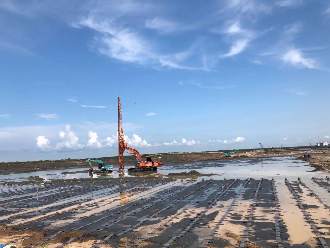 Bấc thấm và cọc cát Giải pháp gia cường nền đất yếu