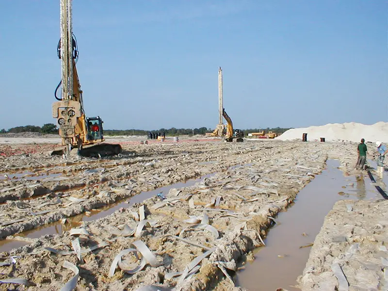 Thi Công Bấc Thấm Gia Cố Nền Đất