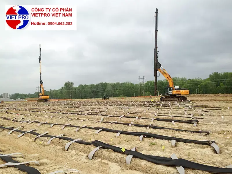 Thi Công Bấc Thấm Gia Cố Nền Đất