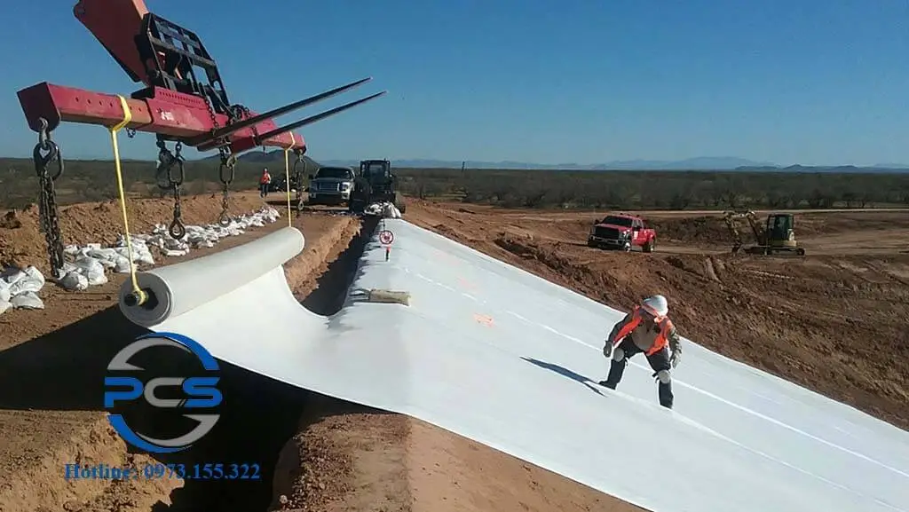 "Vải Địa Kỹ Thuật Không Dệt 12kN/m - Chìa Khóa Cho Công Trình Bền Vững"