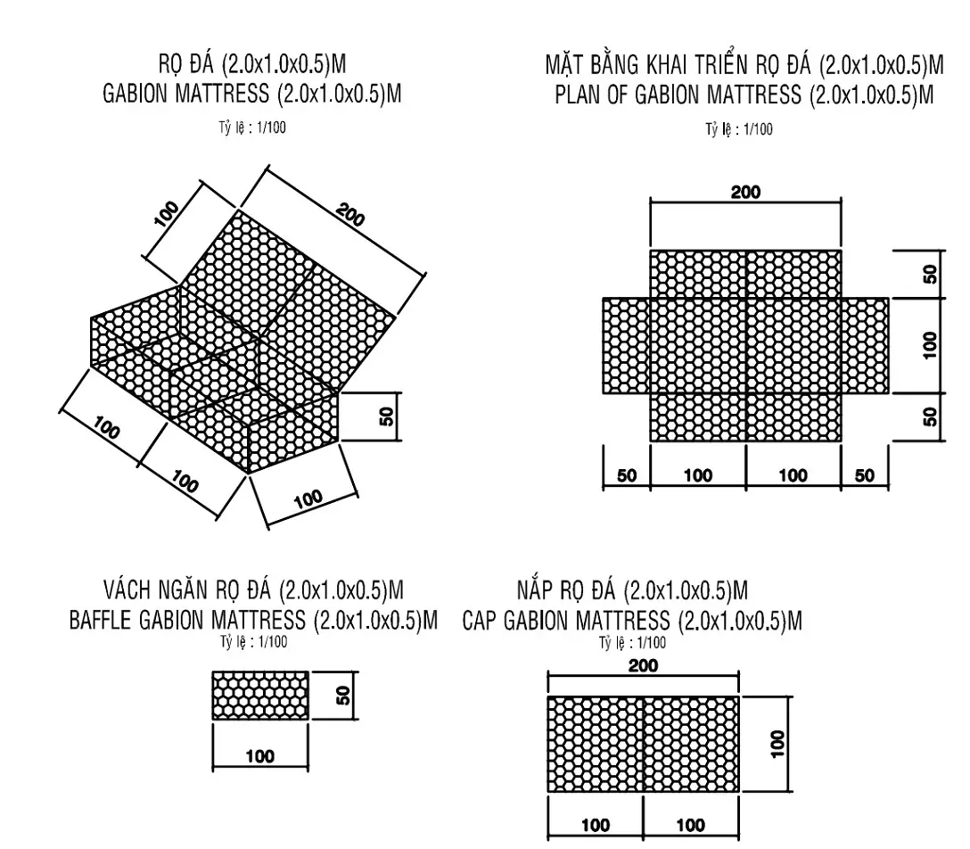 Thiết Kế Kè Rọ Đá