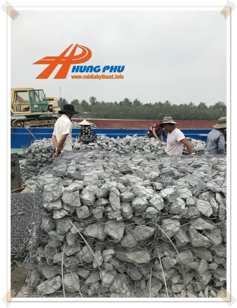 Thi Công Rọ Đá Hộc - Giải pháp tường chắn trọng lực hoàn hảo