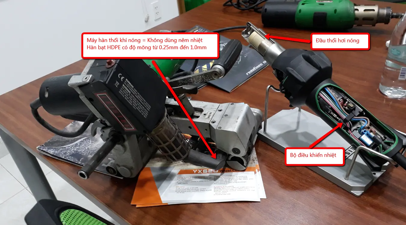 Máy Hàn Bạt HDPE Cầm Tay - Giải Pháp Linh Hoạt Cho Mọi Công Trình