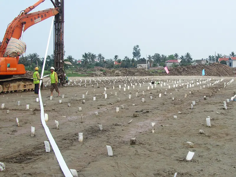 Xử Lý Nền Bằng Bấc Thấm - Giải Pháp Nền Móng Hiện Đại