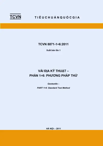 TCVN 98442013 - Vải Địa Kỹ Thuật - Nền Móng Vững Chắc Cho Xây Dựng