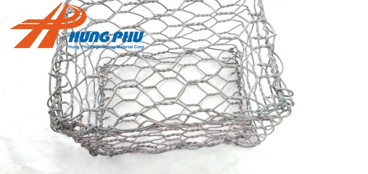 Dây thép đan rọ đá mạ hợp kim nhôm kẽm - Sản xuất bởi Hưng Phú