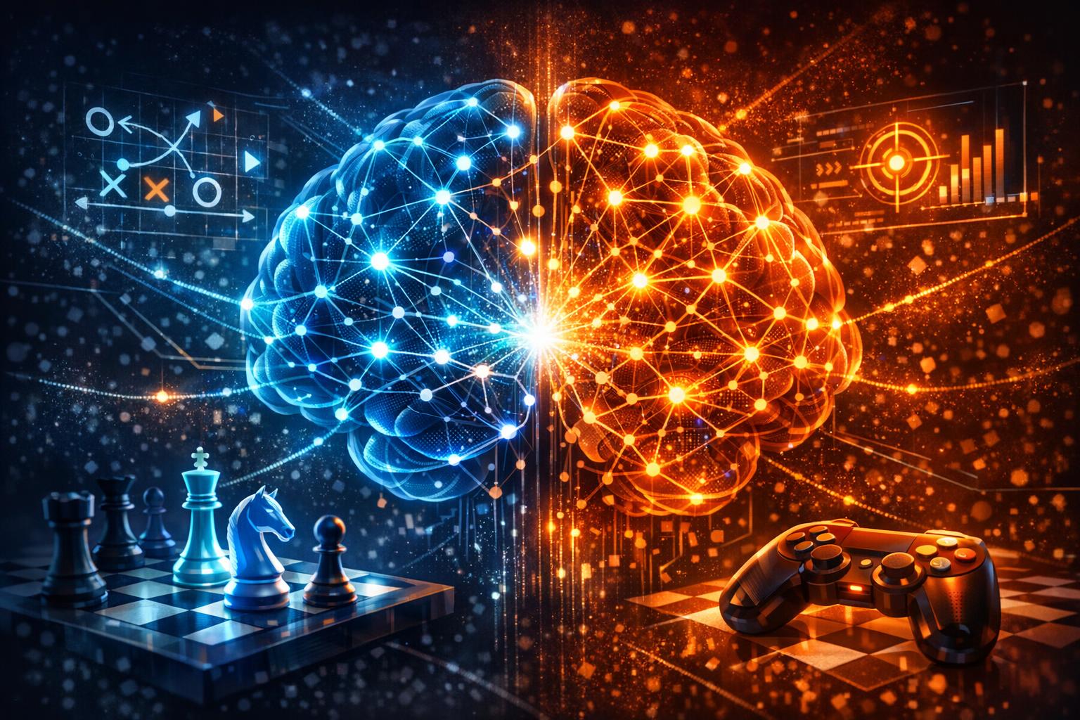 Stylized brain with abstract brainwave patterns representing creative thinking and sensory information processing
