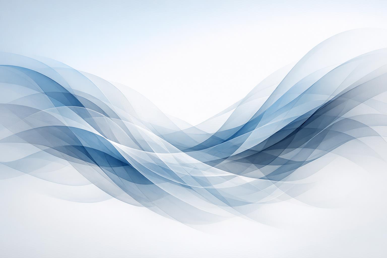 Translucent flowing layers blending softly to symbolize constant change and fluidity in reality