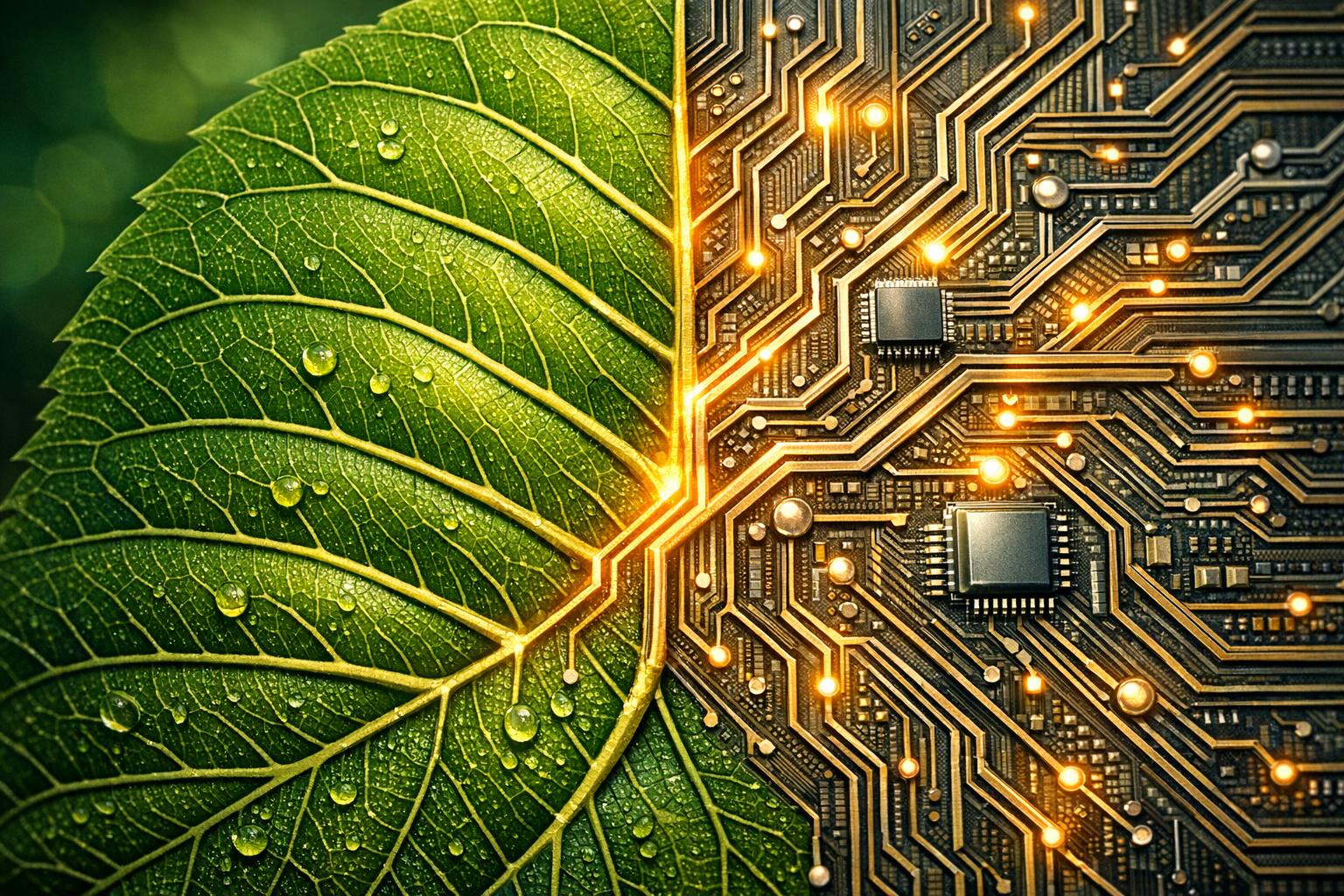 An abstract glowing neural network merging with energy waves illustrating mind technology extending beyond the brain.
