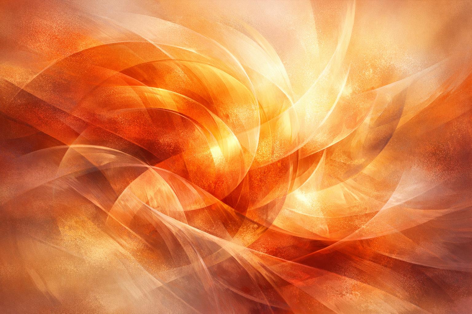 Abstract image showing swirling warm colors and translucent layers that symbolize the connection between emotion and memory in shaping vivid experiences.
