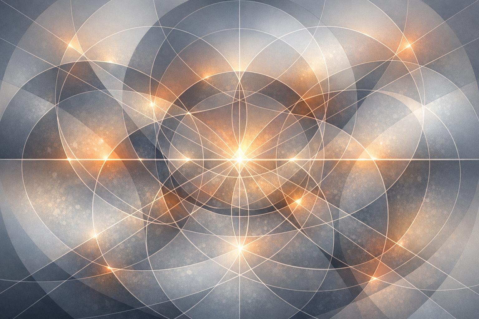 Symbolic architectural image reflecting intention and emotional energy flow in relationships through two converging forms.