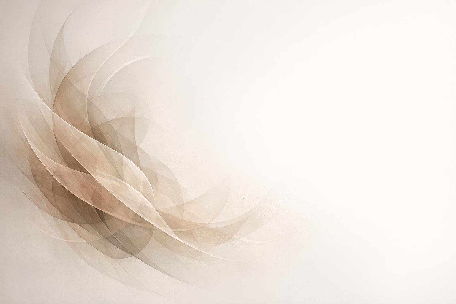 Abstract image of translucent shapes fading into open space, representing letting go to create room for growth.
