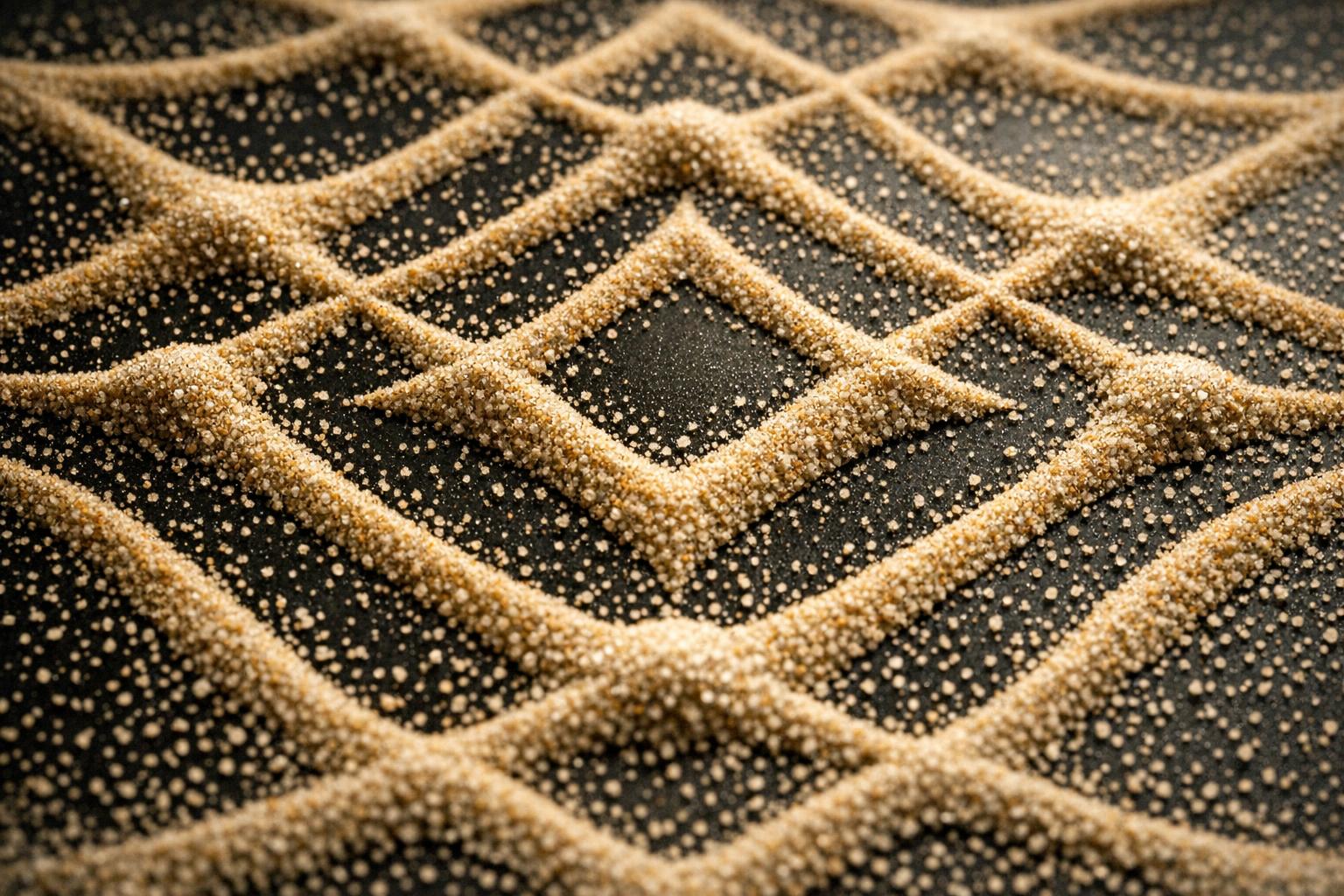 Styled 3D geometric shapes of perfect solids symbolizing foundational structures of creation
