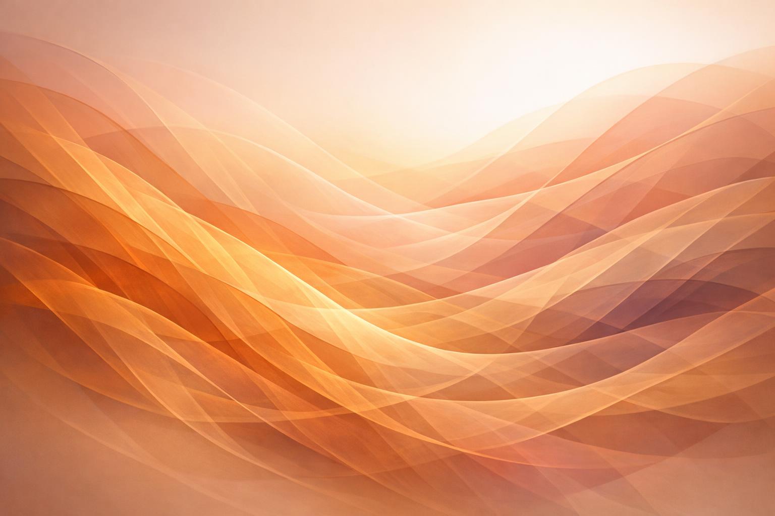 Layered translucent warm-toned waves overlapping, symbolizing shifting emotional states and altered perceptions
