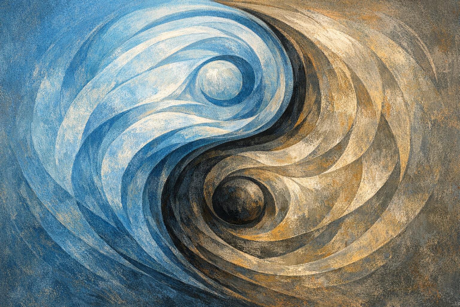 An abstract symbolic path navigating obstacles and illusions with light breaking through, representing perseverance and renewal
