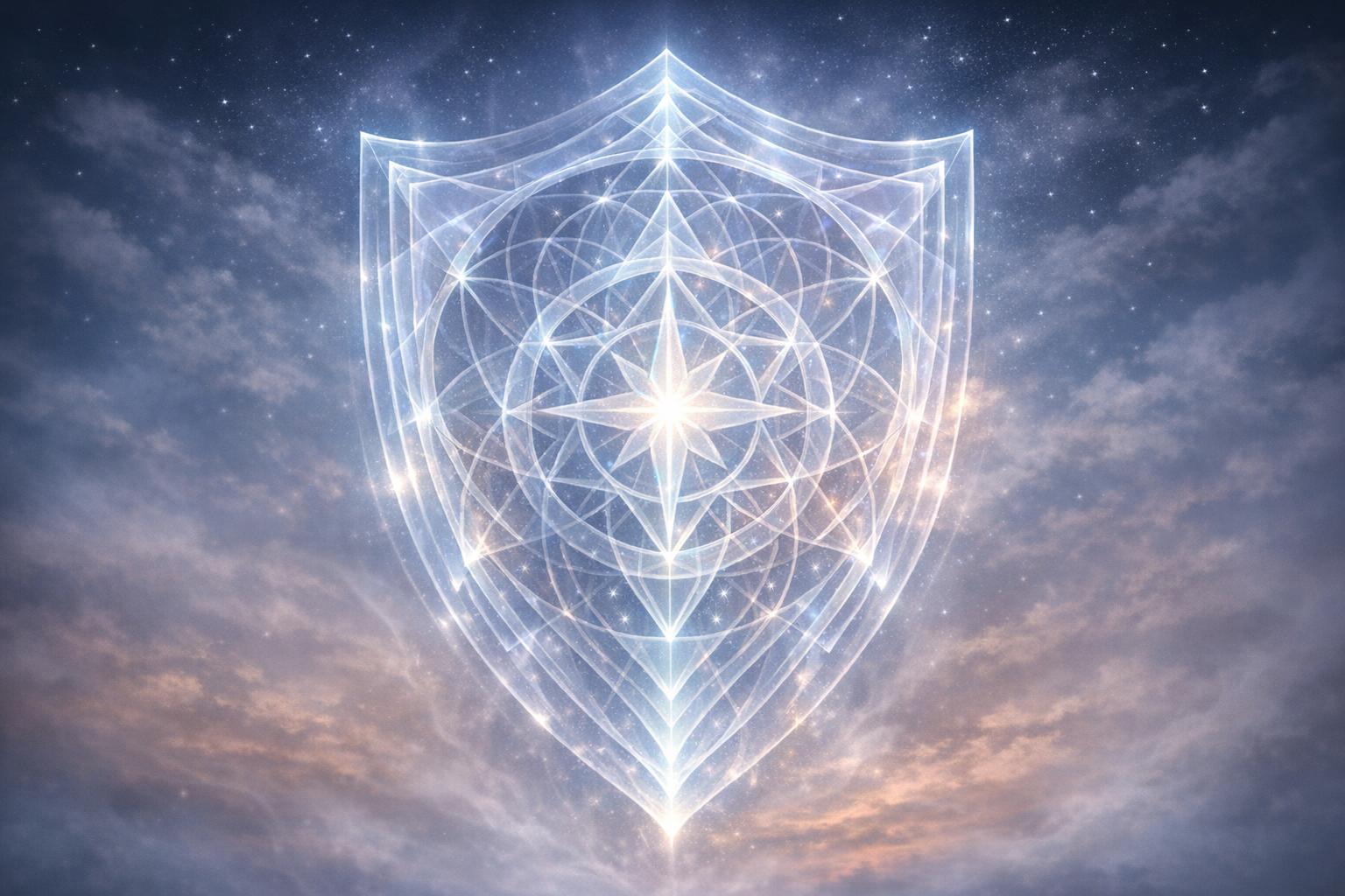 Pathway toward illuminated arch representing active cooperation and alignment with divine will.