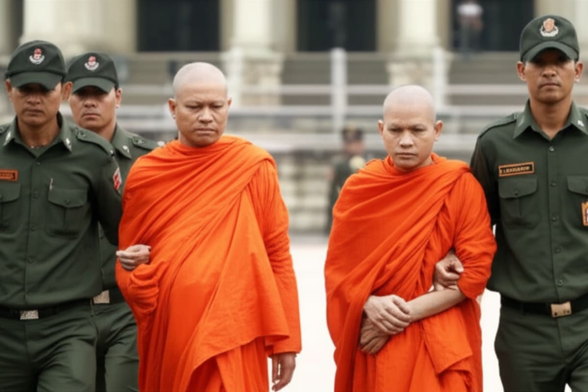 Cambodian Monks Detained: National Security Concerns