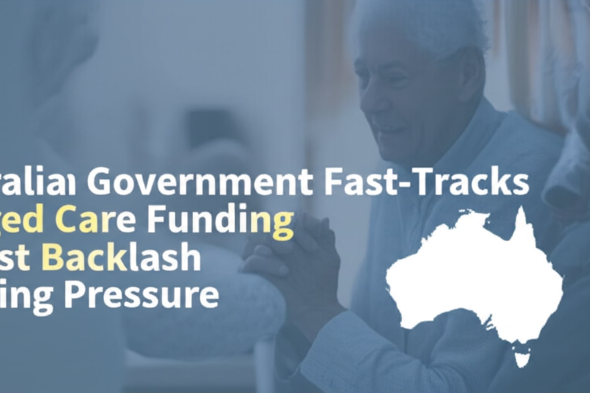 Australia Speeds Up Aged Care Funding Amidst Backlash