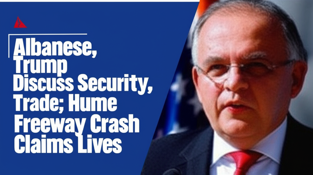 Albanese, Trump Discuss Security, Trade; Hume Freeway Crash Claims Lives