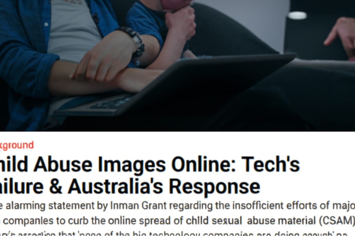 Child Abuse Images Online: Tech's Failure & Australia's Response