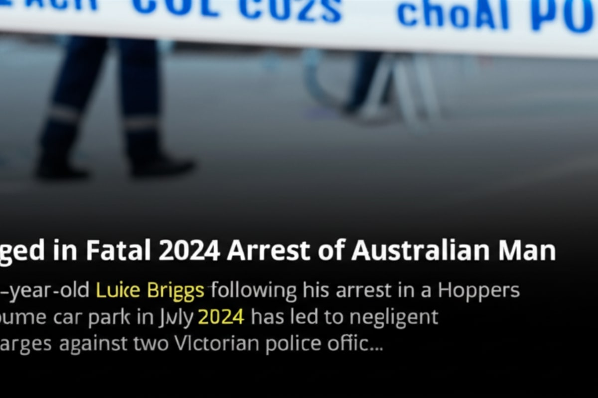 Police Charged in Fatal 2024 Arrest of Australian Man