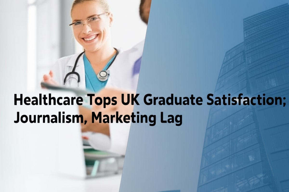 Healthcare Tops UK Graduate Satisfaction; Journalism, Marketing Lag