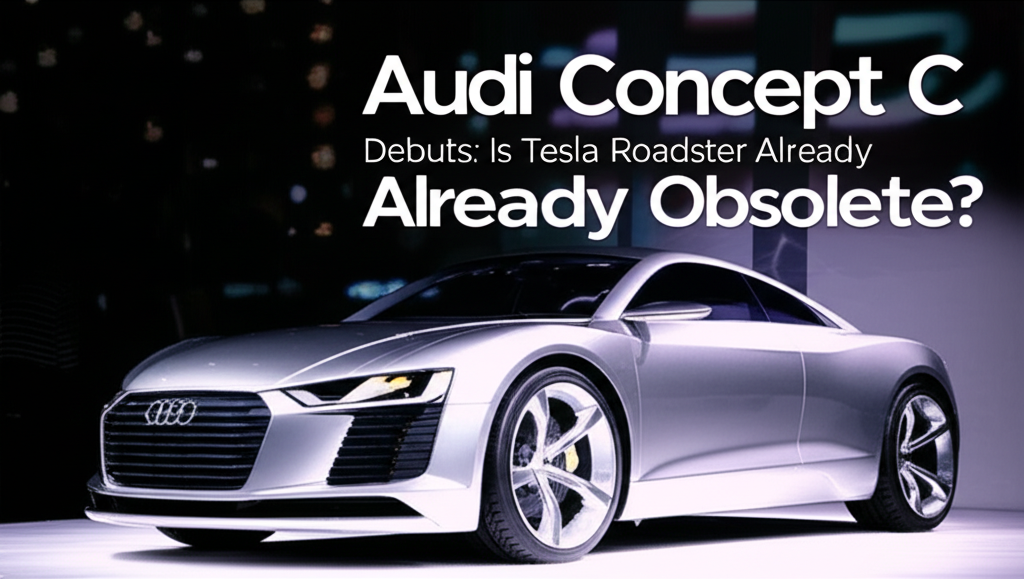 Audi Concept C Debuts: Is Tesla Roadster Already Obsolete?
