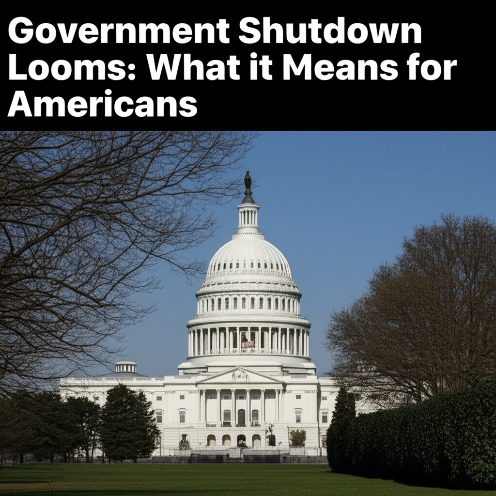 Government Shutdown Looms: What it Means for Americans