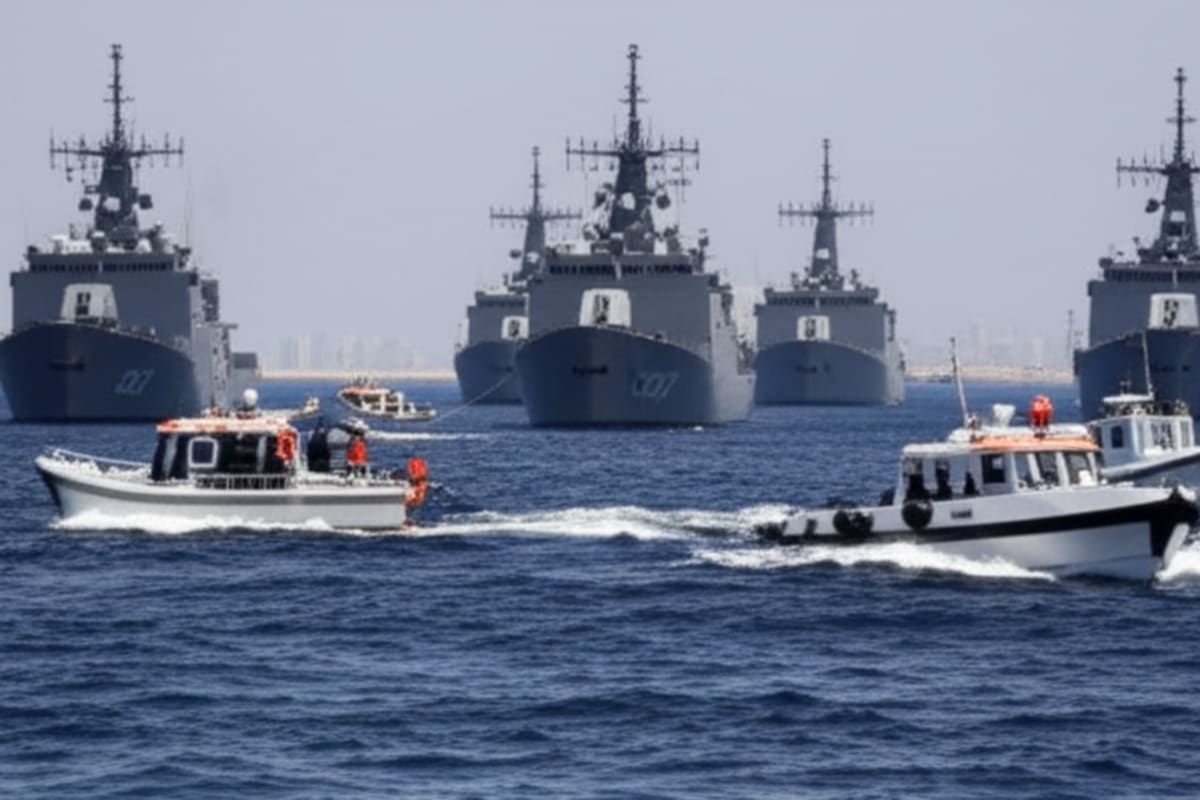 Gaza Aid Flotilla Intercepted; One Ship Breaches Blockade Amid Global Outcry