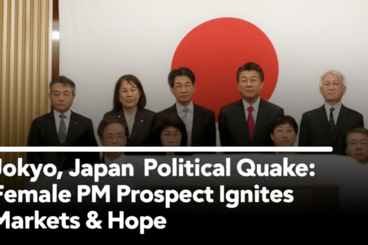 Japan's Political Quake: Female PM Prospect Ignites Markets & Hope