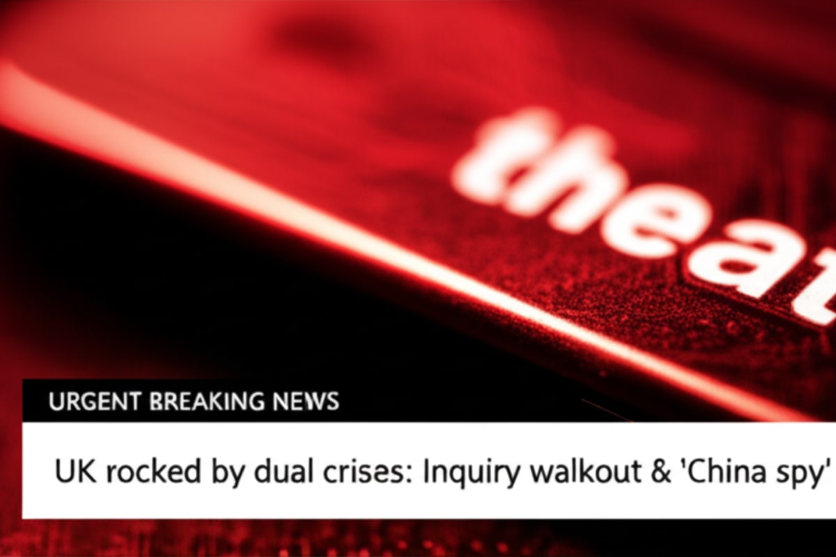 UK rocked by dual crises: Inquiry walkout & 'China spy' case controversy