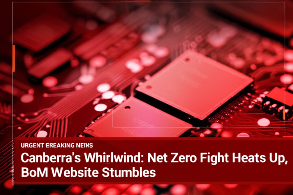 Canberra's Whirlwind: Net Zero Fight Heats Up, BoM Website Stumbles
