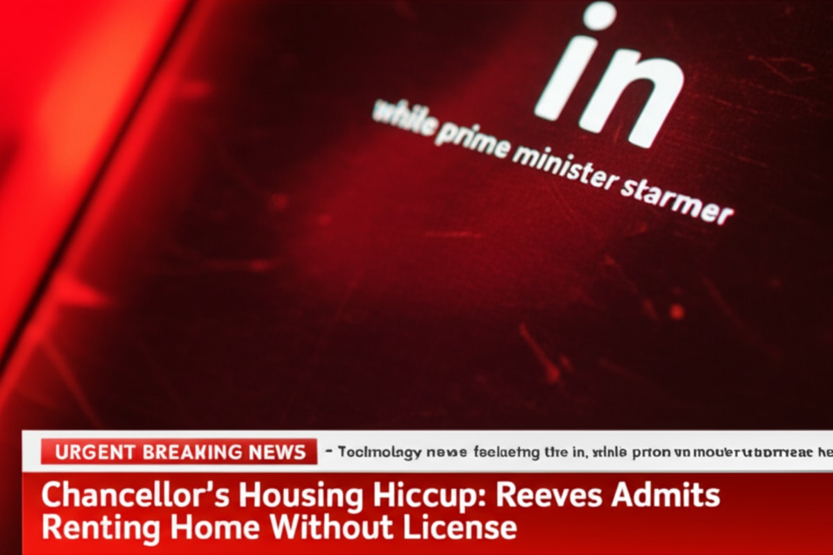 Chancellor's Housing Hiccup: Reeves Admits Renting Home Without License