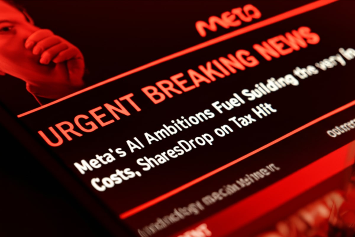 Meta's AI Ambitions Fuel Soaring Costs, Shares Drop on Tax Hit