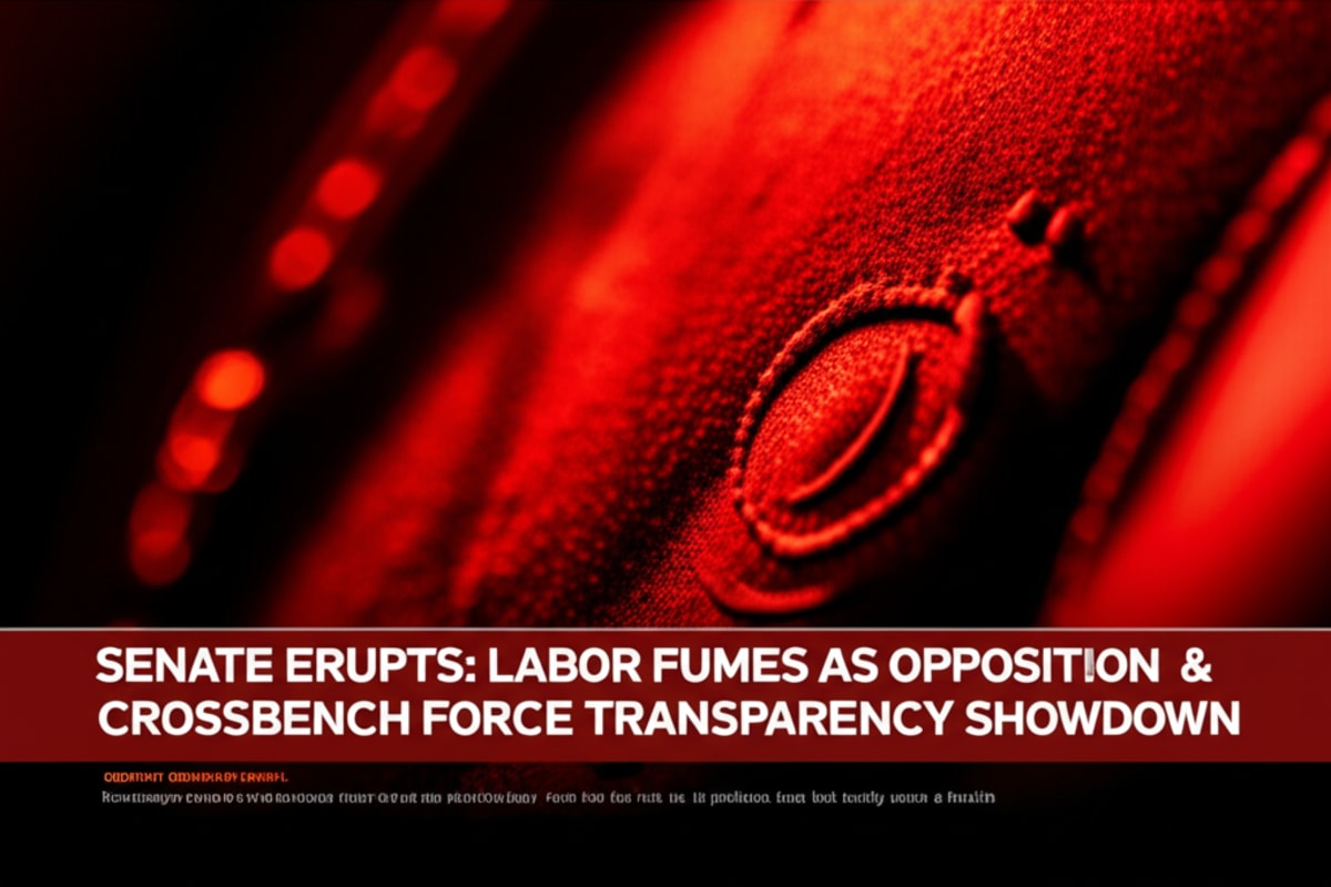 Senate Erupts: Labor Fumes as Opposition & Crossbench Force Transparency Showdown