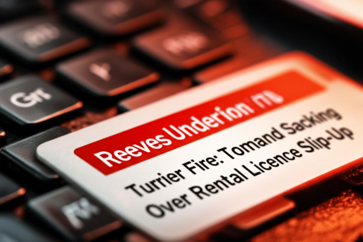 Reeves Under Fire: Tories Demand Sacking Over Rental Licence Slip-Up