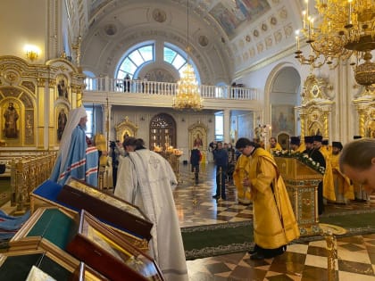 Престольное торжество в кафедральном соборе св. прав. воина Феодора Ушакова г.Саранска