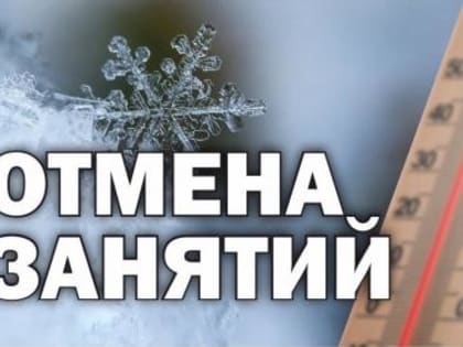 ОТМЕНА ЗАНЯТИЙ 11 ЯНВАРЯ 2023 г.