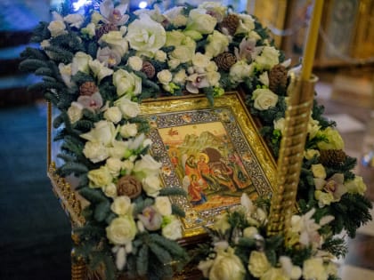 Архиерейское богослужение Рождества Христова в кафедральном соборе Саранска