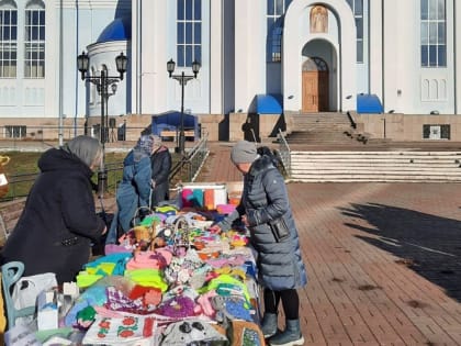 У Казанского собора в Саранске прошла благотворительная ярмарка