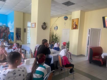 Завершающее занятие в воскресной школе при Андреевском кафедральном соборе п.Атяшево