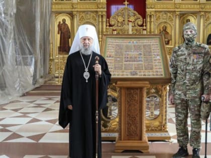В Саранске участник СВО подарил храму образ Всех Святых