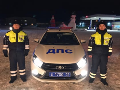 На пустынной трассе в Мордовии госавтоинспекторы спасли жителя Самарской области