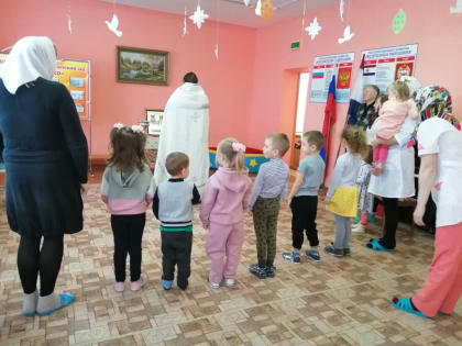 Настоятель местного прихода посетил Поводимовский детский сад  «Солнышко» Дубенского района