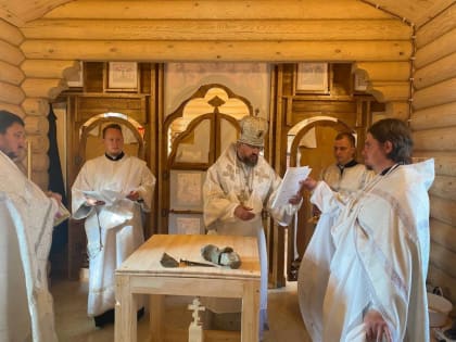 Великое освящение воссозданной Свято-Преображенской Спиридоновой мужской пустыни с.Старцев Угол Большеигнатовского района