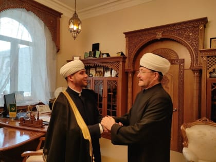 Муфтий Шейх Равиль-хазрат Гайнутдин встретился с новым муфтием и имамами-мухтасибами мусульман Мордовии