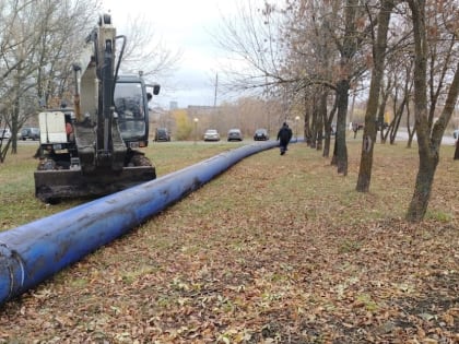 Реконструкция напорного коллектора в Саранске продолжается