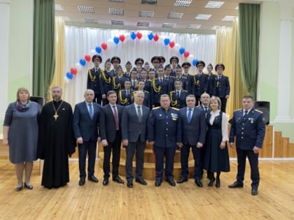 В Республике Мордовия учащиеся гимназии прошли торжественное посвящение в кадеты Следственного комитета Российской Федерации