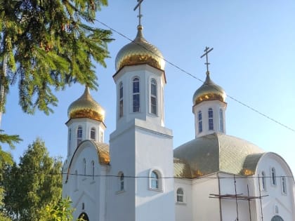 Завершаются фасадные работы ковылкинского храма в честь преподобного Серафима Саровского