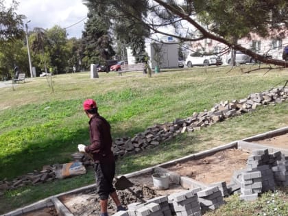 В Саранске начался ремонт лестничного спуска к набережной реки Саранка